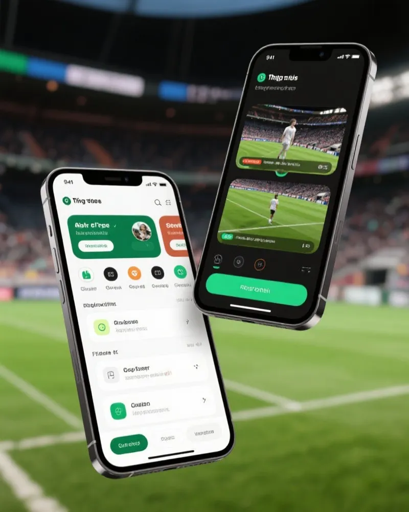 NFL视频竞猜站 App Interface